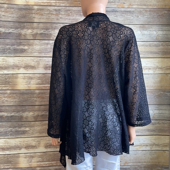 Slinky Brand Black Lace Beach Cover Up - Picture 5 of 8